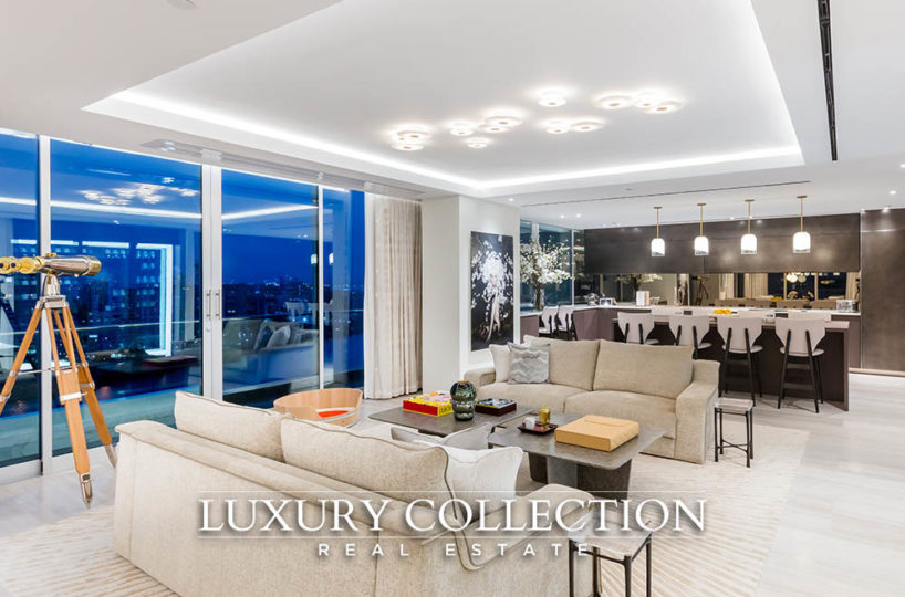 Impressive three-level penthouse located the exclusive and new condominium Peninsula in Condado Puerto Rico. Luxury Collectio Real Estate Puerto Rico