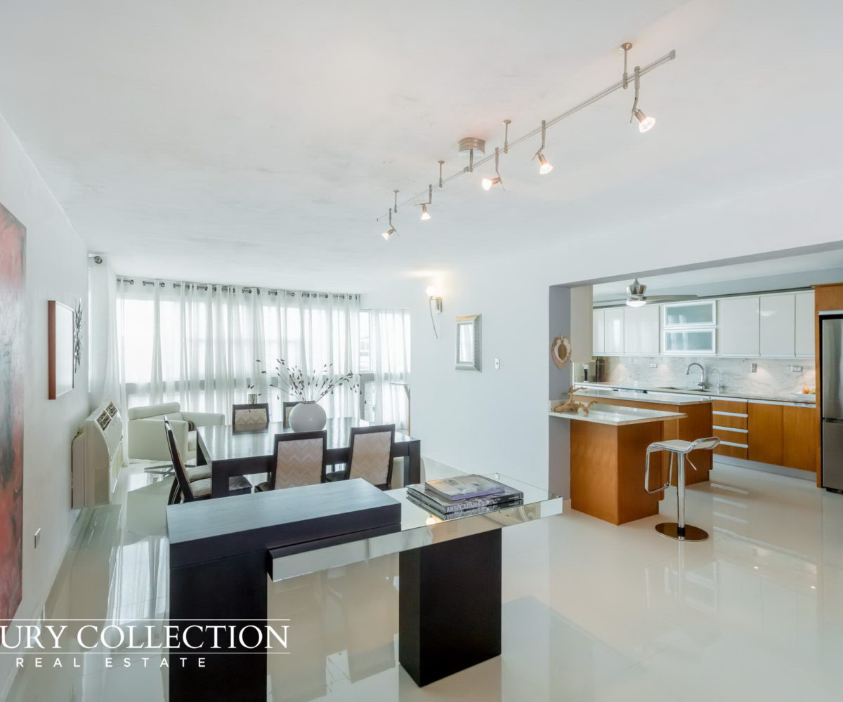 Isla Verde Penthouse for Sale with 4 bedrooms, 3 bathrooms, rooftop terrace, and plunge pool. Luxury Collection Real Estate Puerto Rico.