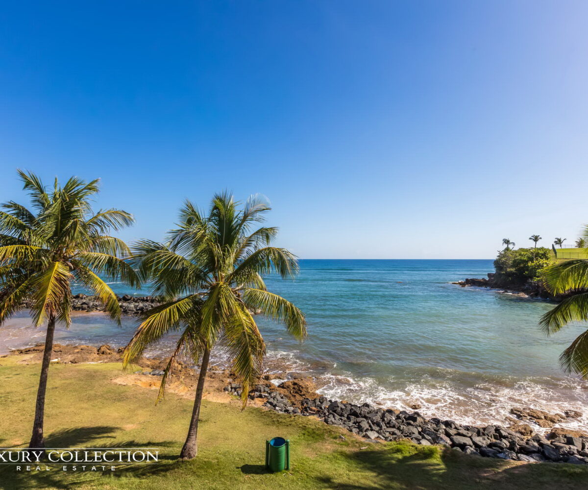 Costa Dorada oceanfront Dorado apartment for sale Puerto Rico. 2 bedrooms, 2 bathrooms, 2 parking spaces. Direct ocean views and beach access luxury collection real estate