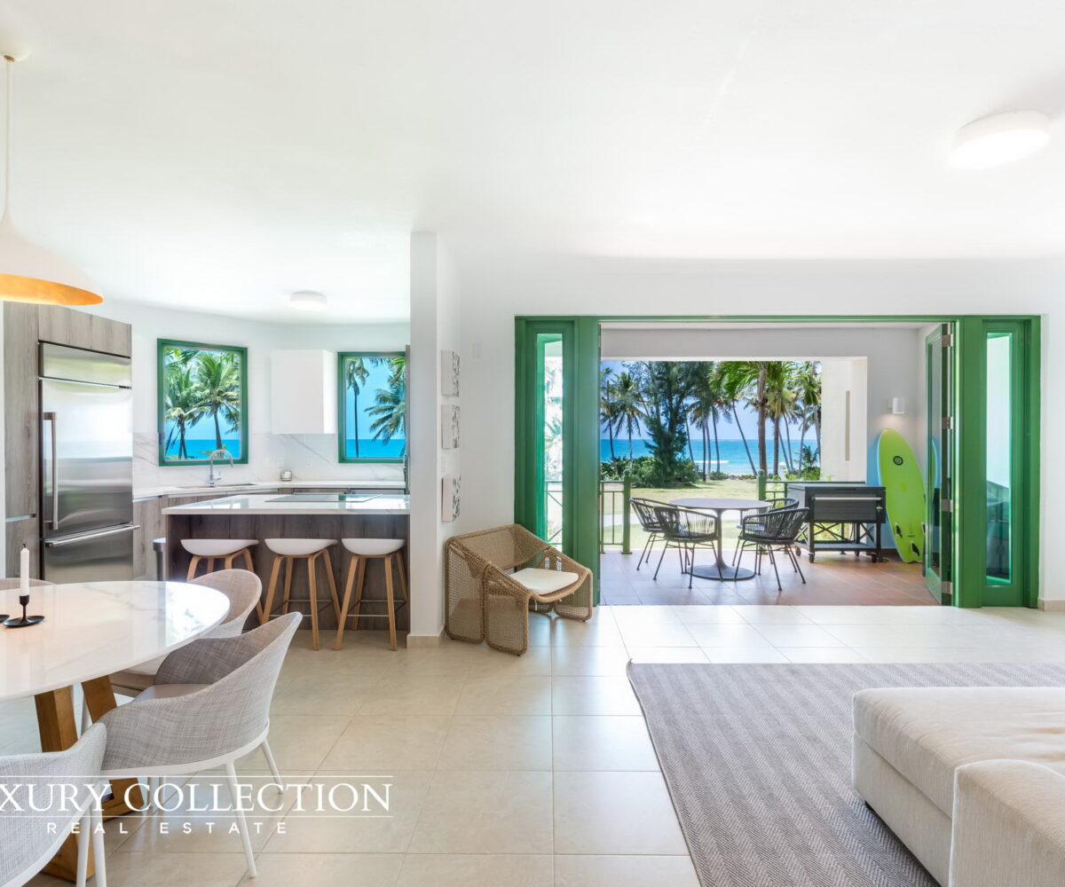 Ocean Front Apartment at Rio Mar for sale, beachfront ground-floor Ocean Sixteen inside the gates of the Wyndham Grand Rio Mar lUXURY cOLLECTION rEAL eSTATE aPuerto Rico.