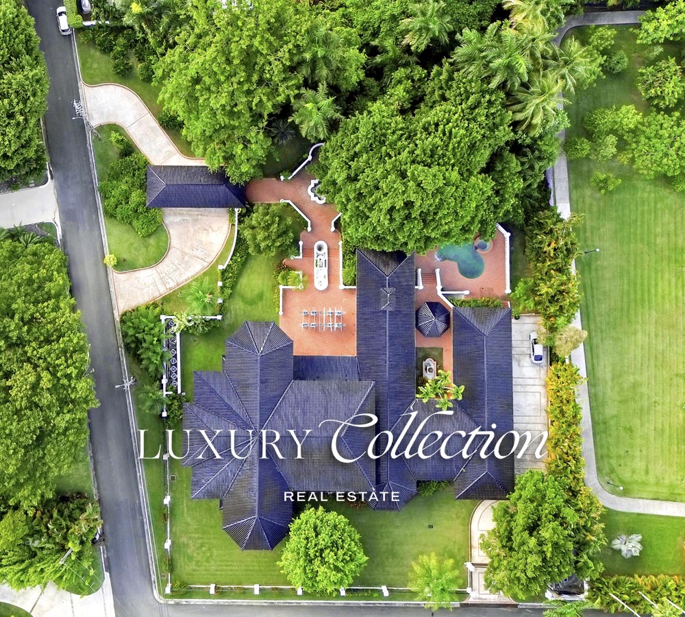 San Patricio Estates home in Guaynabo for sale with 9,310 sq. ft. of gross area and is situated on 1.3 acres lot. 6 bedrooms, 7.5 bathrooms. luxury collection real estate puerto rico