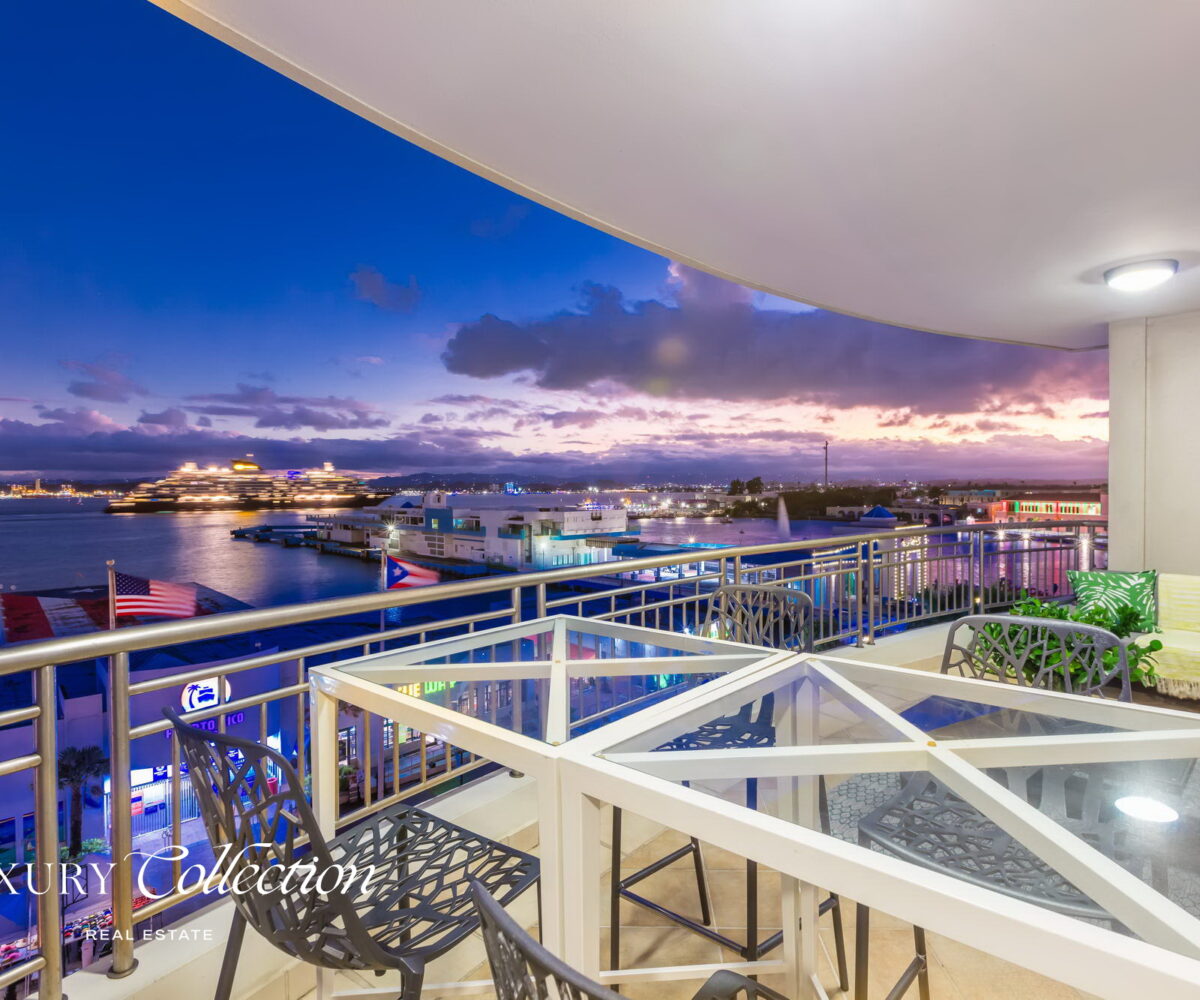 Harbor Plaza Old San Juan, 3,359 square feet, 3 bedrooms, 3.5 Bathrooms, Terrace 3 Parking Spaces, Luxury Collection Real Estate, Puerto Rico.