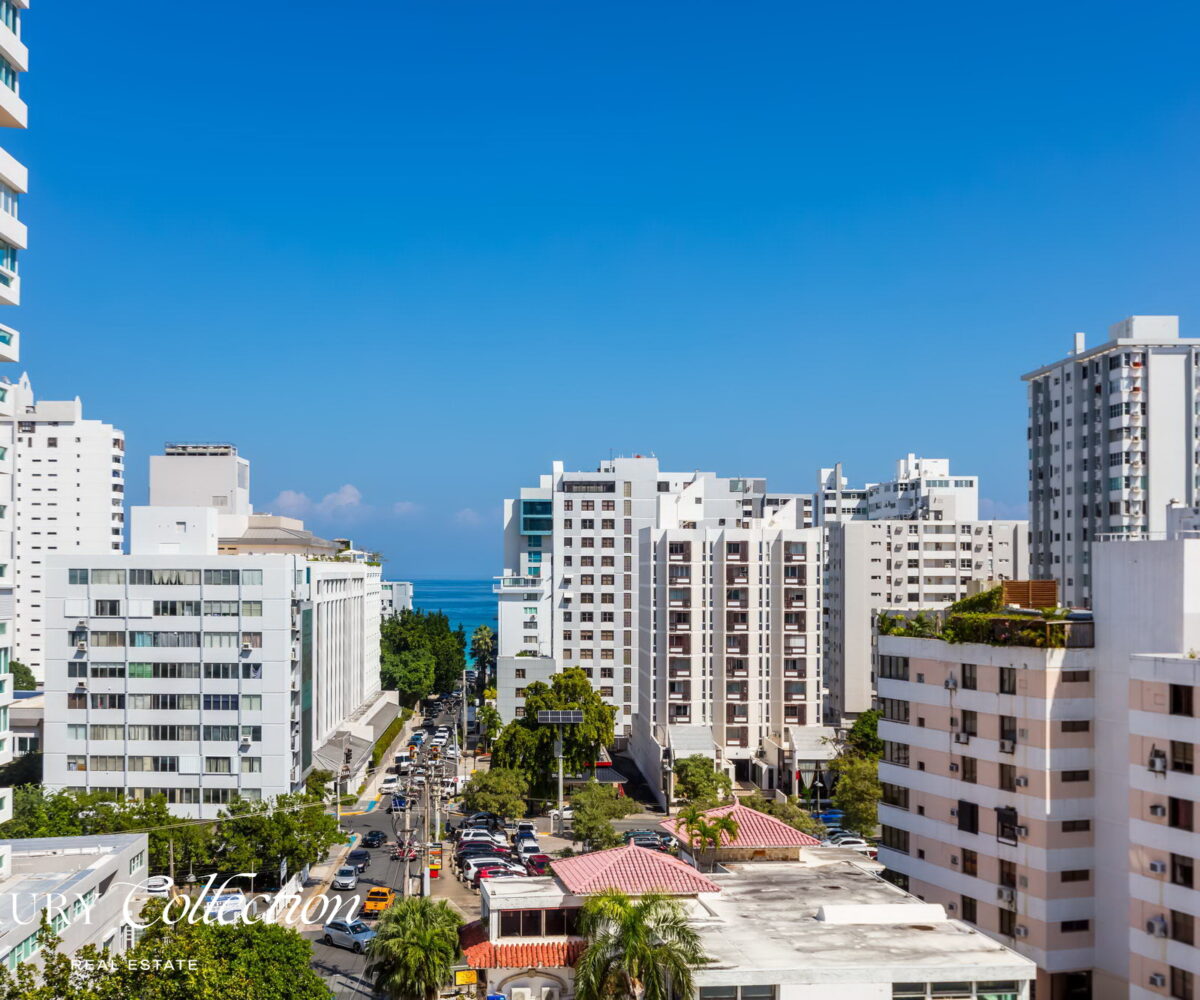 2-level penthouse located at boutique condominium Luchetti 1403 in Condado Puerto Rico. 3 Bedrooms convertibles to 4, 3 Bath, 4 Parkings.