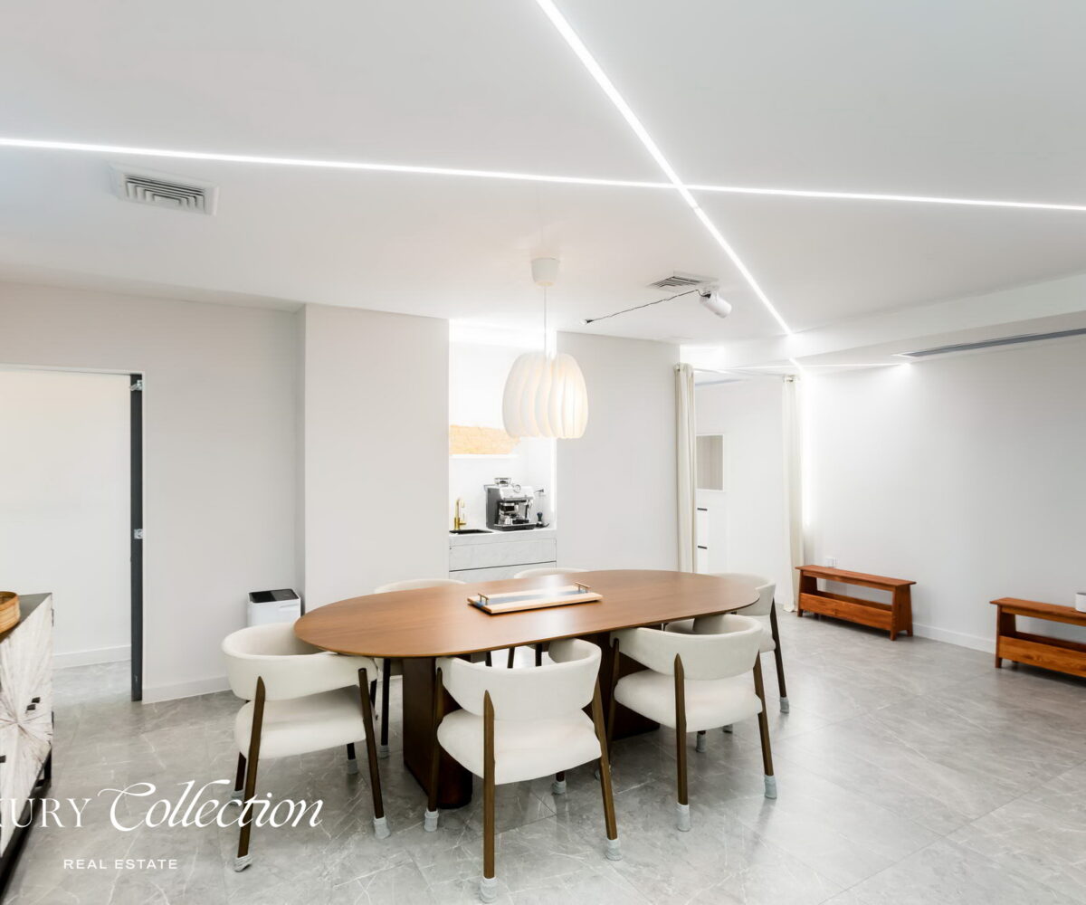 CONDADO LAGOON VILLAS- 2 BEDROOMS 2.5 BATHS kitchen and balcony with ocean views.