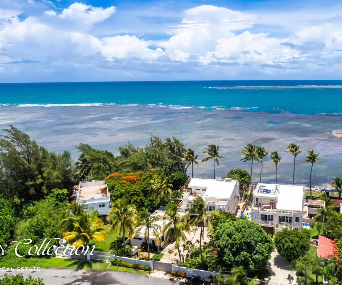 Oceanfront House at Rio Mar for sale, 4,316 Sq. Ft. estate, set on a 1,017 Sq. Mt. lot, offers 8 bedrooms and 6.5 bathrooms,