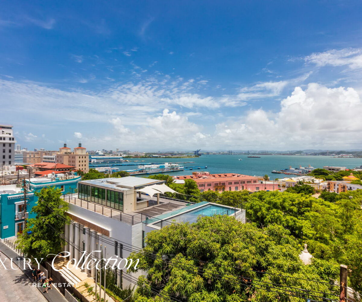 Office space for sale at Old San Juan with bay views offers a rare opportunity to convert into a stunning 3-bedroom, 2-bathroom residence. luxury collection real estate puerto rico