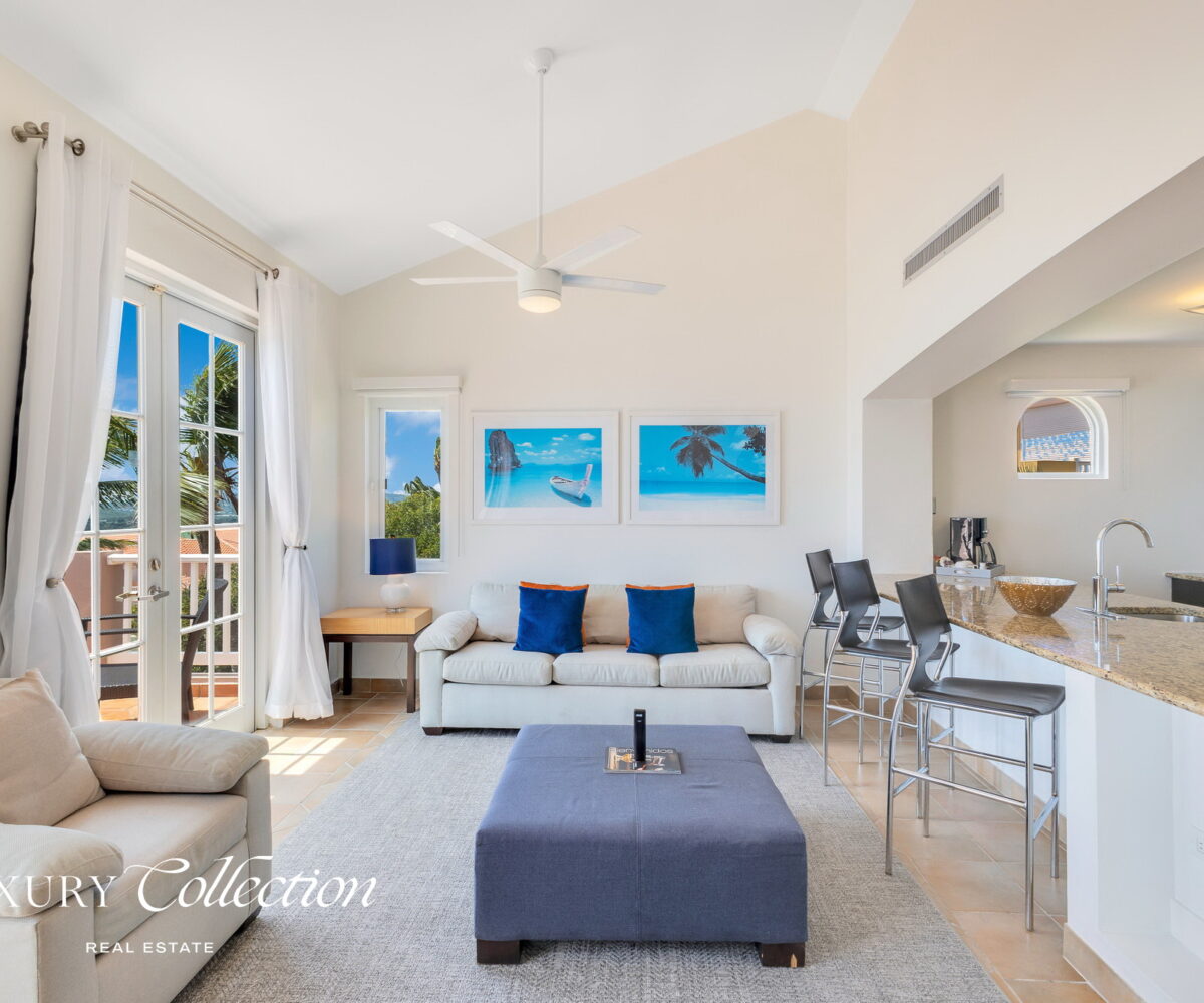 Las Casitas Del Conquistador in Fajardo apartment for sale with two bedrooms and views of the ocean and surrounding islands. Puerto Rico Luxury Collection Real Estate