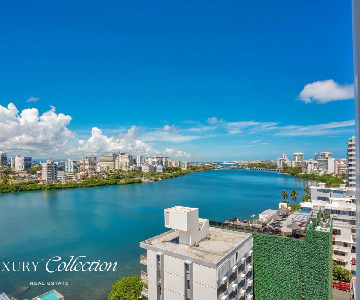 Bristol Condado Ocean View condo for sale. Condado Lagoon or Ocean views with 3 bedrooms, 4 bathrooms, and three covered parking spaces. Alex Herrera Luxury Collection Real Estate Condado Puerto Rico