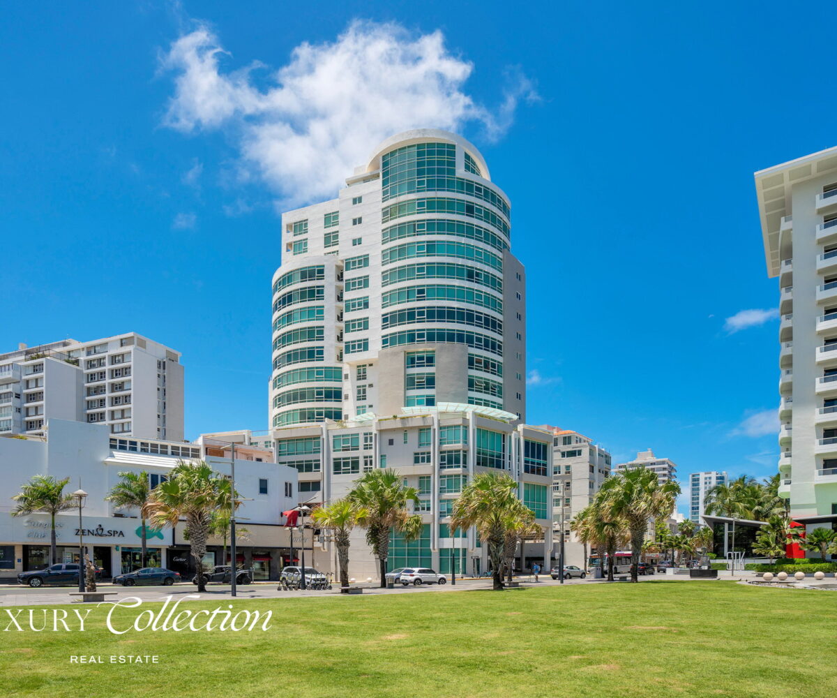 Bristol Condado Ocean View condo for sale. Condado Lagoon or Ocean views with 3 bedrooms, 4 bathrooms, and three covered parking spaces. Alex Herrera Luxury Collection Real Estate Condado Puerto Rico