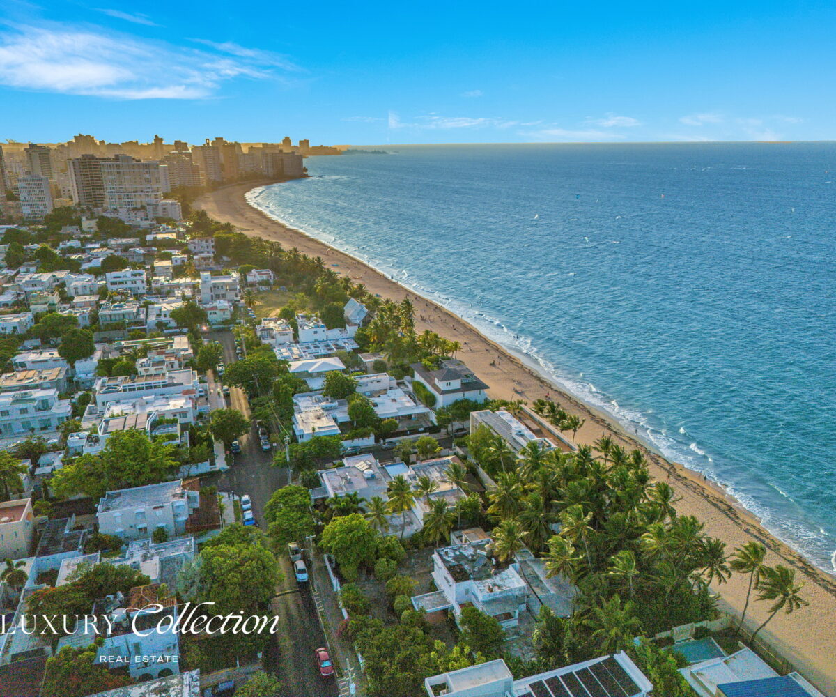 Ocean Park Beach House with 5-bedroom, 4.5-bathroom residence is in the coveted Ocean Park neighborhood, only 100 meters from the beach. luxury collection real estate puerto rico