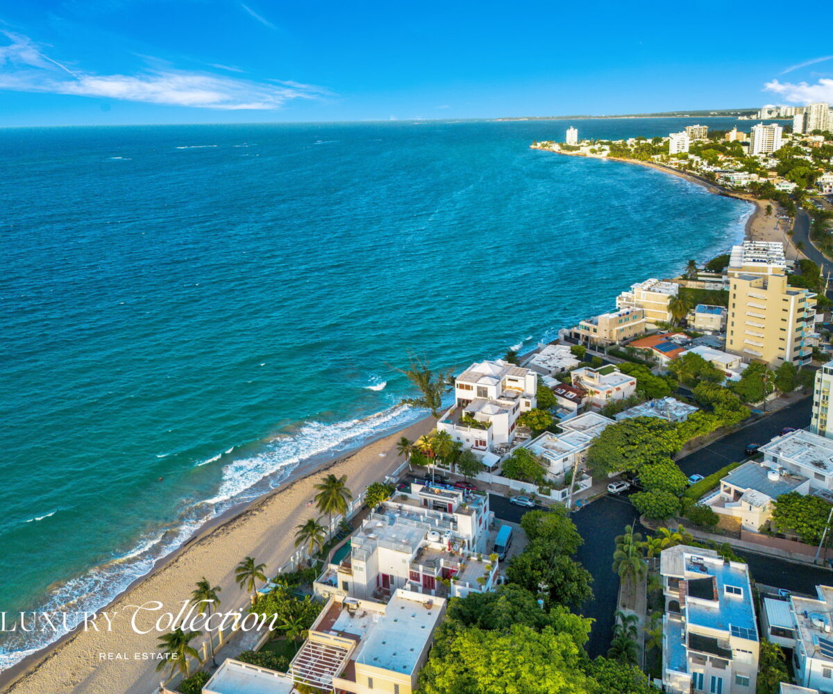 Ocean Park Beach House with 5-bedroom, 4.5-bathroom residence is in the coveted Ocean Park neighborhood, only 100 meters from the beach. luxury collection real estate puerto rico