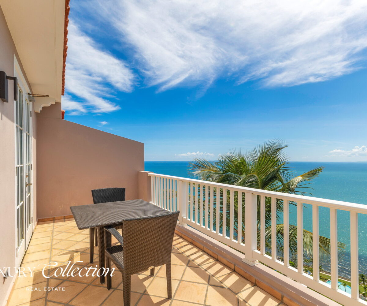 Las Casitas Del Conquistador in Fajardo apartment for sale with two bedrooms and views of the ocean and surrounding islands. Puerto Rico Luxury Collection Real Estate