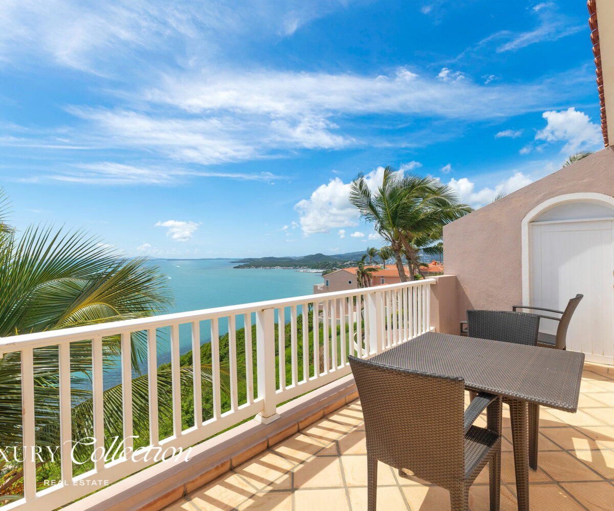 Las Casitas Del Conquistador in Fajardo apartment for sale with two bedrooms and views of the ocean and surrounding islands. Puerto Rico Luxury Collection Real Estate