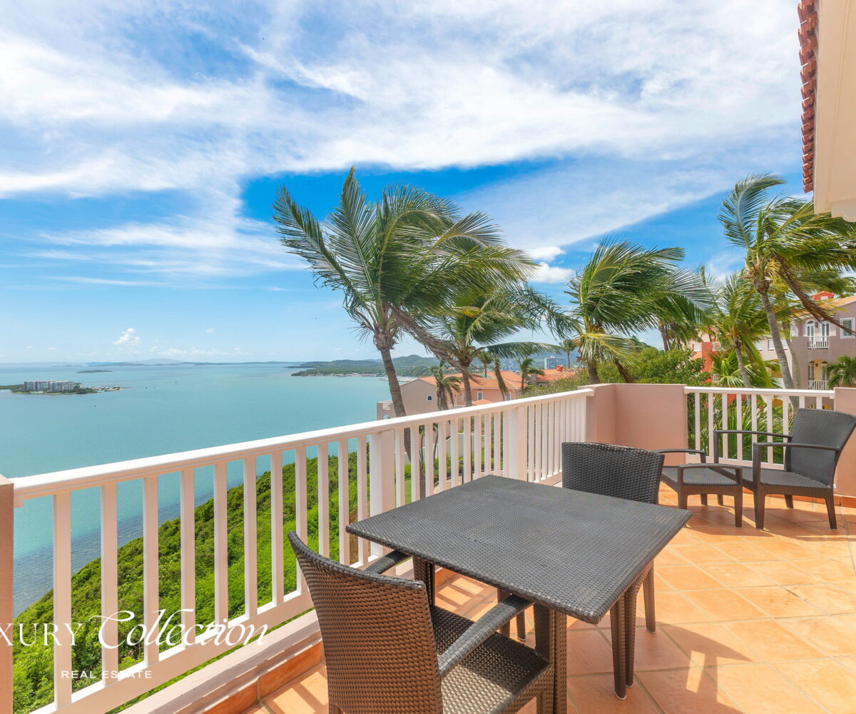 Las Casitas Del Conquistador in Fajardo apartment for sale with two bedrooms and views of the ocean and surrounding islands. Puerto Rico Luxury Collection Real Estate