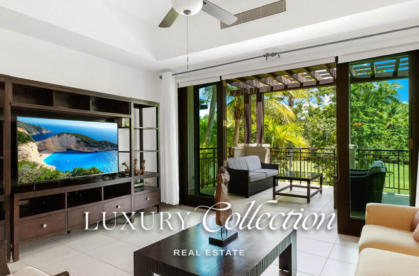 Las Verandas Condominium at The St. Regis Bahia Beach Resort, this apartment for sale features 2,182 sq.ft. bedrooms with en-suite bathrooms.