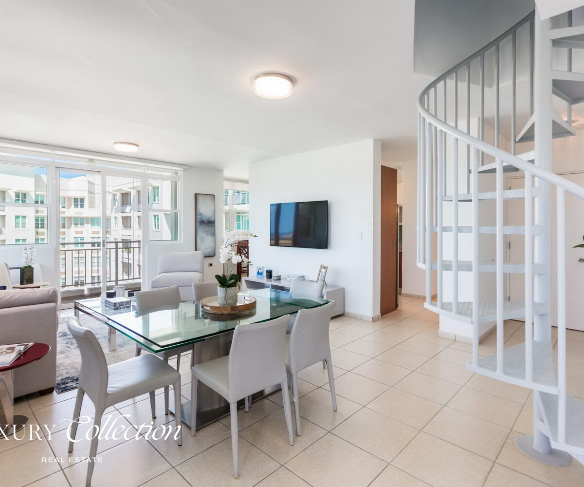 Penthouse Old San Juan for sale in Puerto Rico, furnished, 3 bedrooms, 2 bathrooms and private rooftop terrace with ocean views.