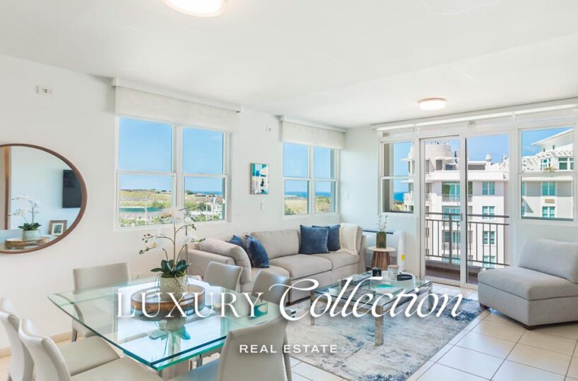 Penthouse Old San Juan for sale in Puerto Rico, furnished, 3 bedrooms, 2 bathrooms and private rooftop terrace with ocean views.