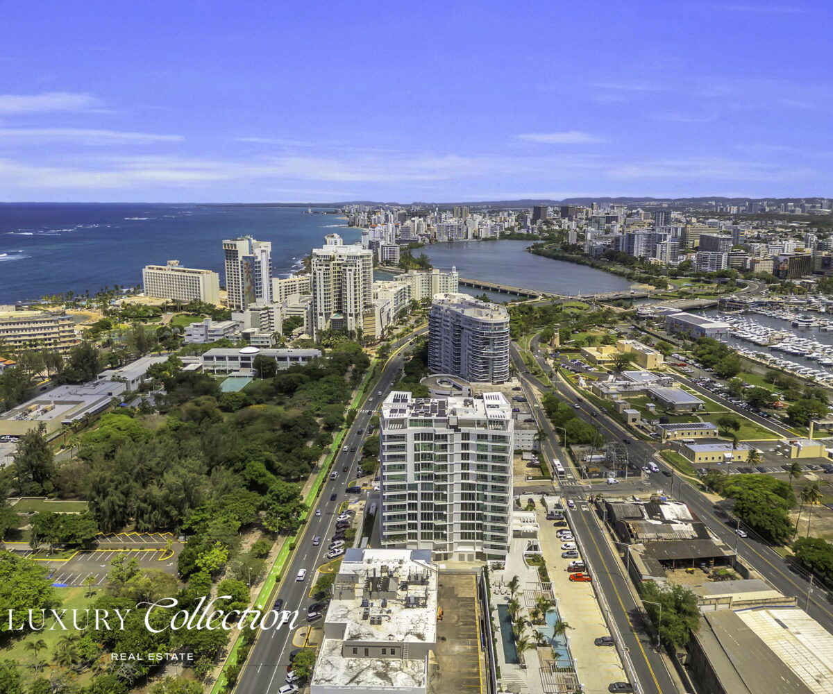 Le Parc condo for sale, San Juan Puerto Rico, new construction, 3 bedrooms, 3.5 bathrooms, expansive terrace with views of Atlantic Ocean.