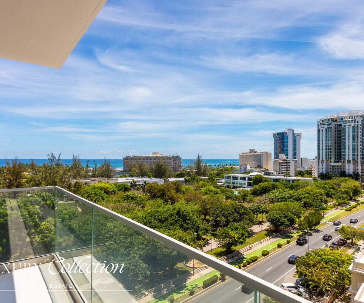Le Parc condo for sale, San Juan Puerto Rico, new construction, 3 bedrooms, 3.5 bathrooms, expansive terrace with views of Atlantic Ocean.