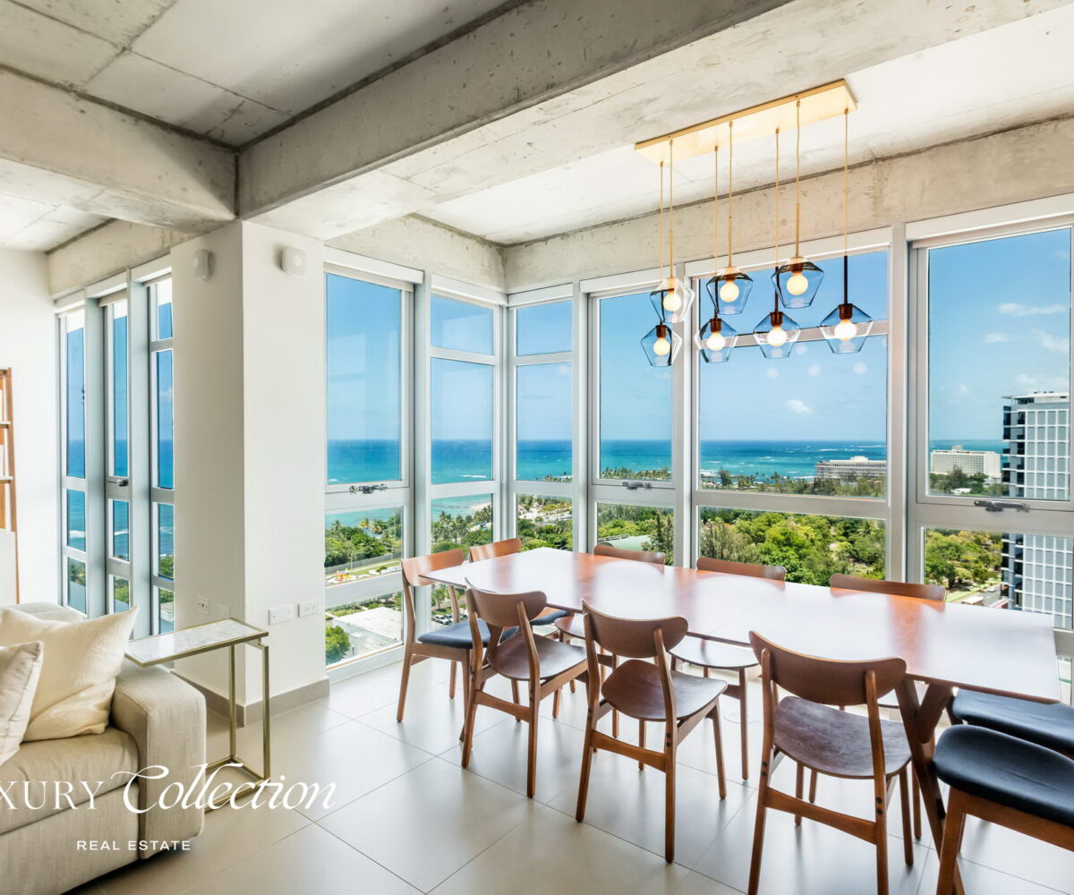 Condominio Atlantis 1604 1,126 Sq. Ft. | 1 Bed | 2 Baths | 2 Parkings Full Power Generator | 24/7 Security | Gym Live elevated in this exceptional 16th-floor residence, offering panoramic east-facing views of the Atlantic Ocean, Condado Lagoon, Luis Muñoz Rivera Park and El Náutico Marina.