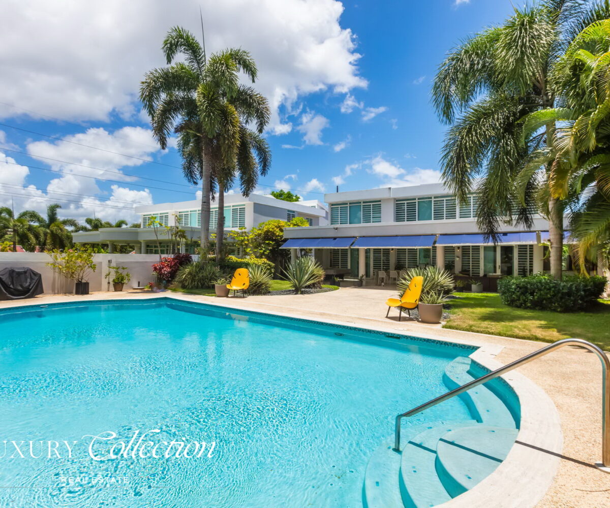 Paseo San Juan House for sale Puerto Rico. Remodeled 5,095 sq. ft. residence on a 945 sq. meter lot. 4 beds (convertible to 5) and 3.5 baths. Alex Herrera Luxury Collection Real Estate.