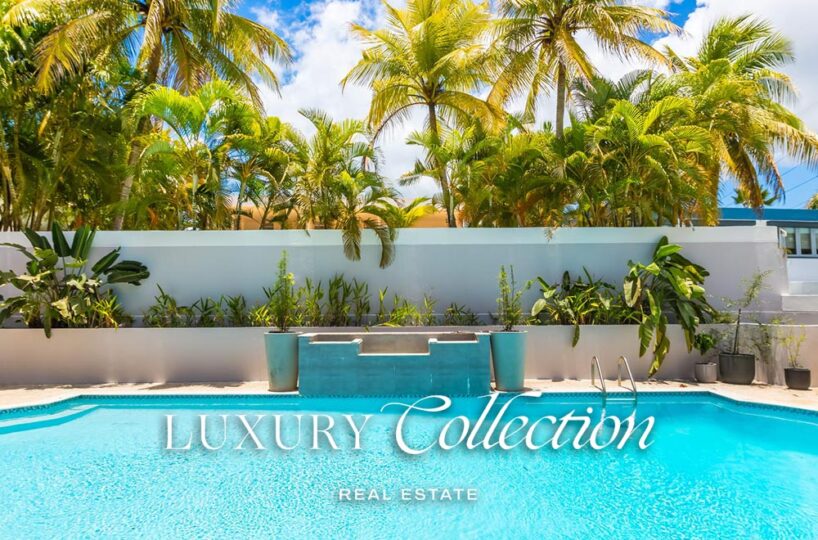 Paseo San Juan House for sale Puerto Rico. Remodeled 5,095 sq. ft. residence on a 945 sq. meter lot. 4 beds (convertible to 5) and 3.5 baths. Alex Herrera Luxury Collection Real Estate.