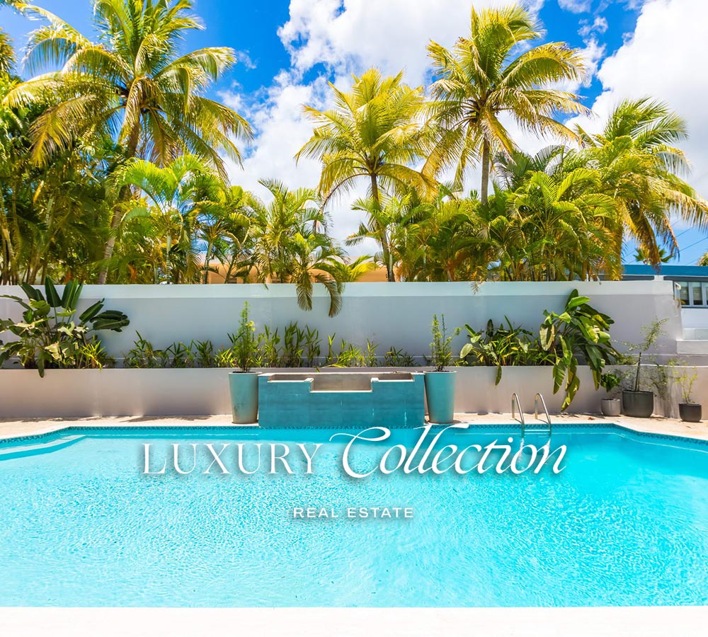 Paseo San Juan House for sale Puerto Rico. Remodeled 5,095 sq. ft. residence on a 945 sq. meter lot. 4 beds (convertible to 5) and 3.5 baths. Alex Herrera Luxury Collection Real Estate.