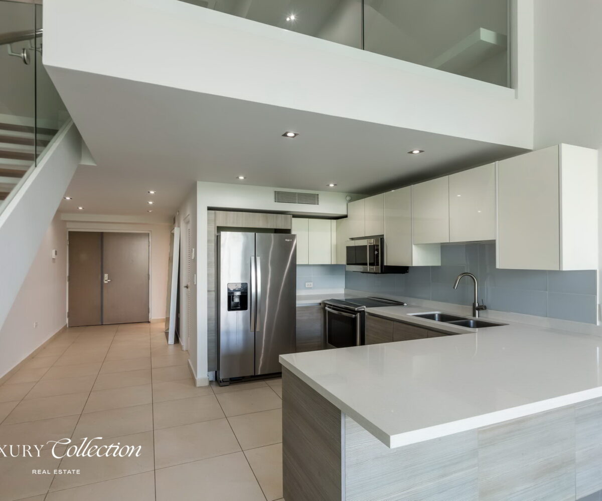 1 bedroom, 2 bathroom residence at Bahia Plaza. 1,088 SF loft double high ceiling home boasts a contemporary, open layout.