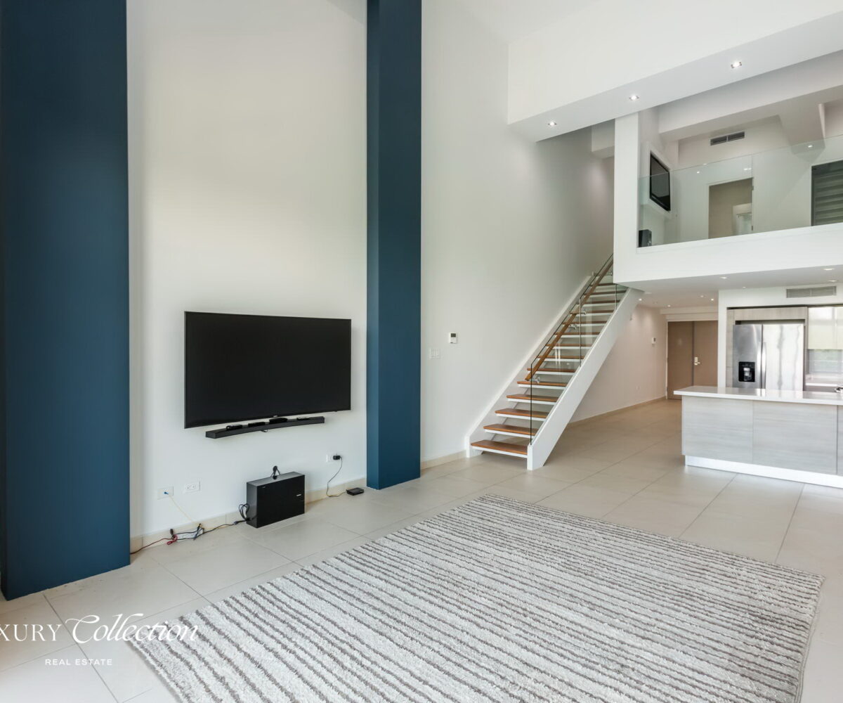 1 bedroom, 2 bathroom residence at Bahia Plaza. 1,088 SF loft double high ceiling home boasts a contemporary, open layout.