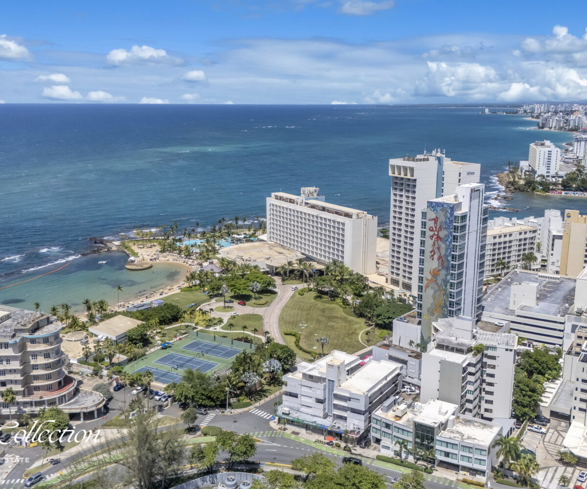 Corner Property Facing the Caribe Hilton Hotel for sale puerto rico luxury collection real estate