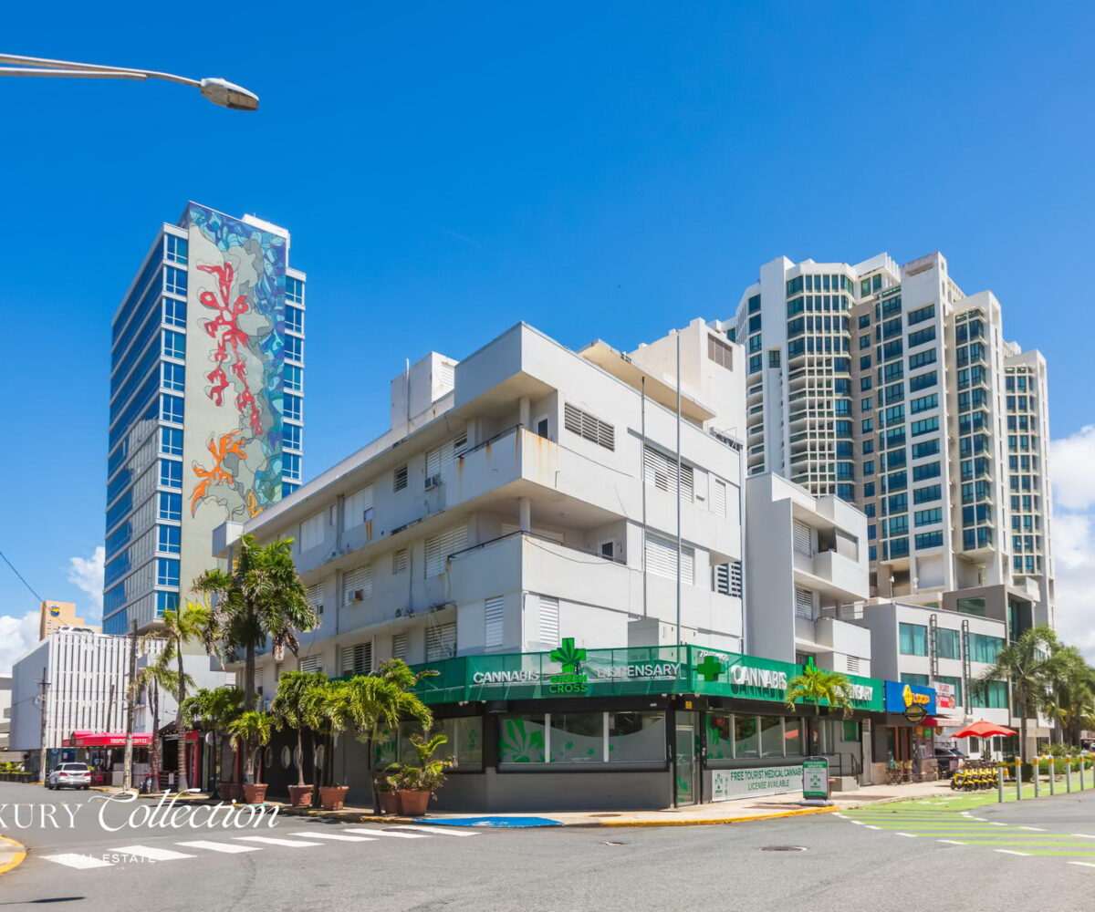Corner Property Facing the Caribe Hilton Hotel for sale puerto rico luxury collection real estate