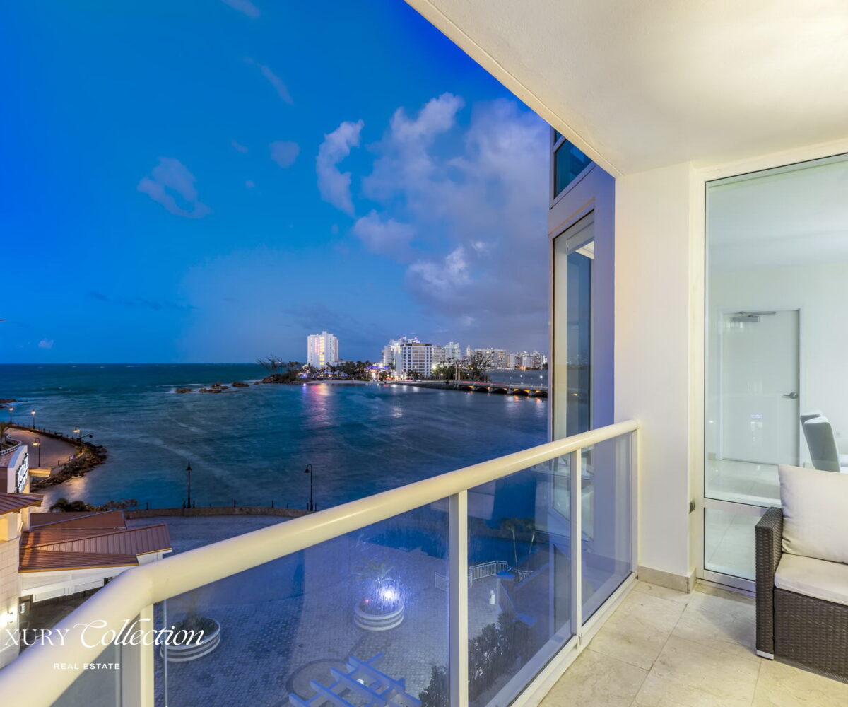 Laguna Plaza Condado Oceanfront condo for sale with stunning views from every room and a spectacular open terrace, 3 Bedrooms 2.5 Baths. luxury Collection Real Estate