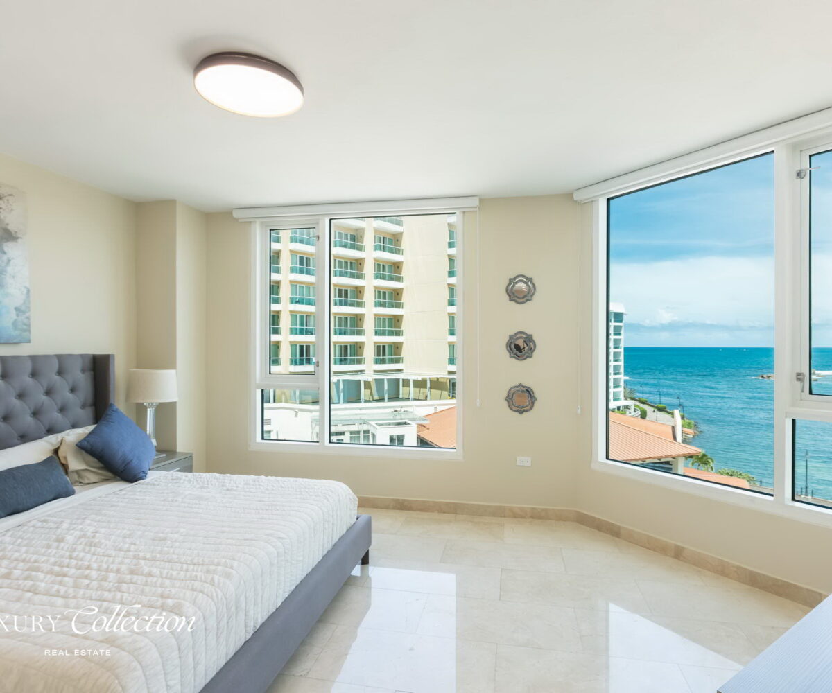 Laguna Plaza Condado Oceanfront condo for sale with stunning views from every room and a spectacular open terrace, 3 Bedrooms 2.5 Baths. luxury Collection Real Estate